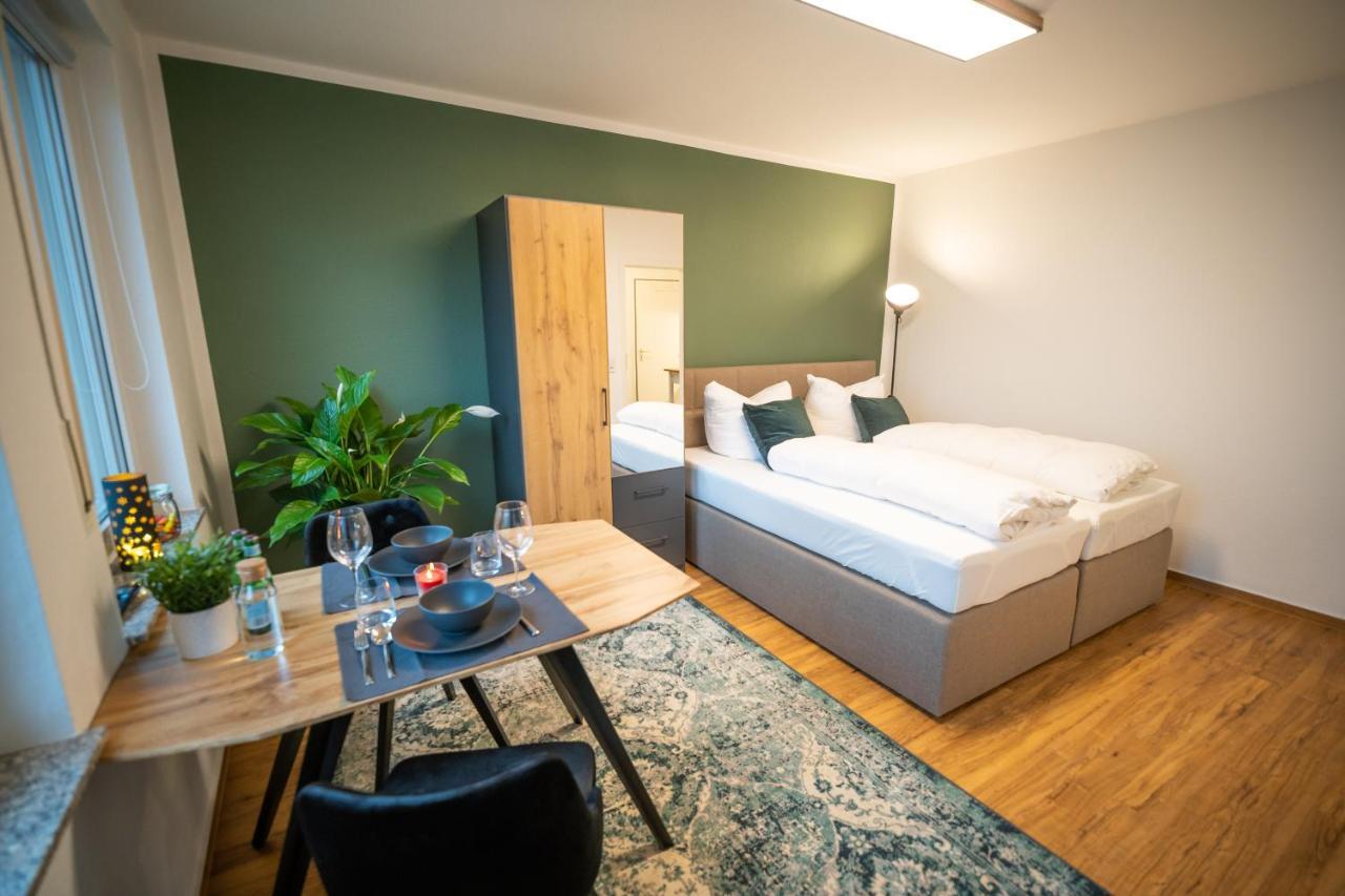 Luxuriöses Studioapartment - Netflix&Küche Magdeburg Dış mekan fotoğraf